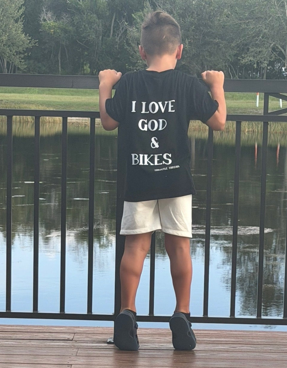 I Love God & Bikes - Tshirt Young Youth
