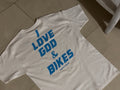 I love God & Bikes Short Sleeve T-shirt